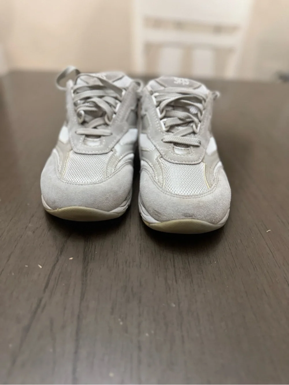 SAS Kids Neutral Gray Lace-Up Sneakers